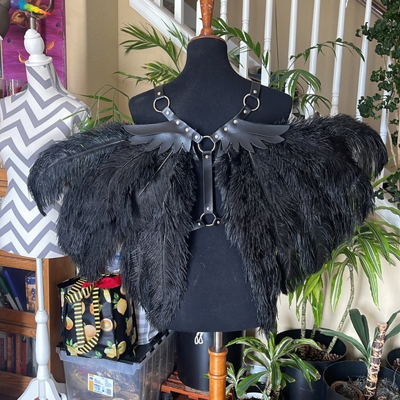 Ostrich feather wings - Picture 3 of 4